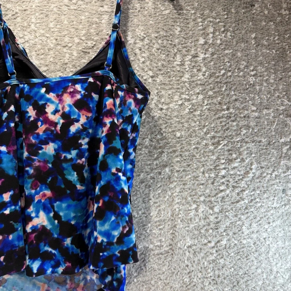 MagicSuit Peace Out Rita Adjustable Strap Swim Tankini 12 Beach Vacation